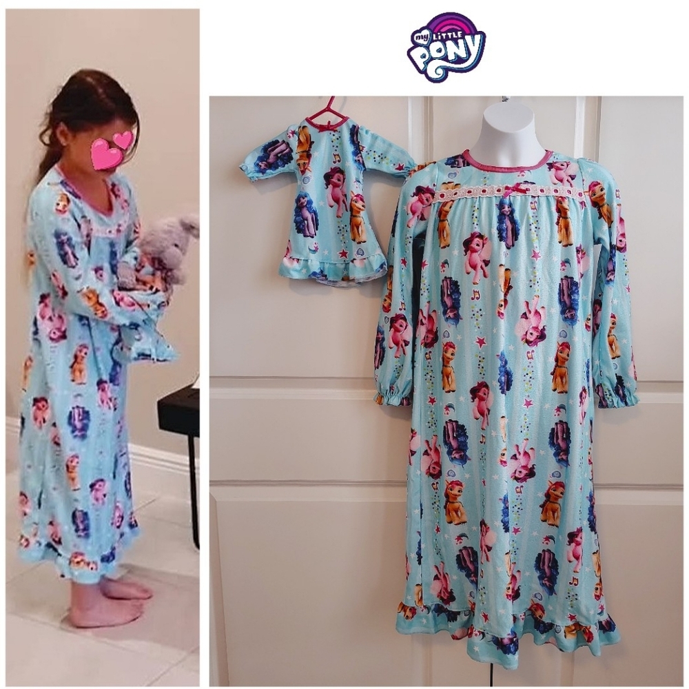My Little Pony Nightgown with Doll Gown